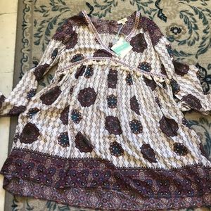 Umgee Size M Tunic Mini Dress NWT